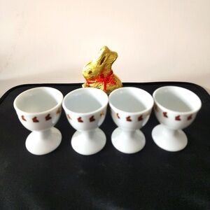 4 Thomas Rosenthal Group LINDT Bunny Egg Cups Germany